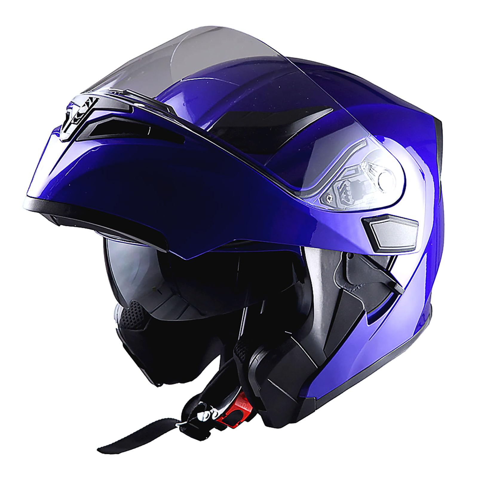 blue motorcycle helmet open face with flip shield Amazon.com: 1Storm Motorcycle Modular Full Face Helmet Flip up Dual Visor  Sun Shield: HB89 Glossy Blue : Automotive