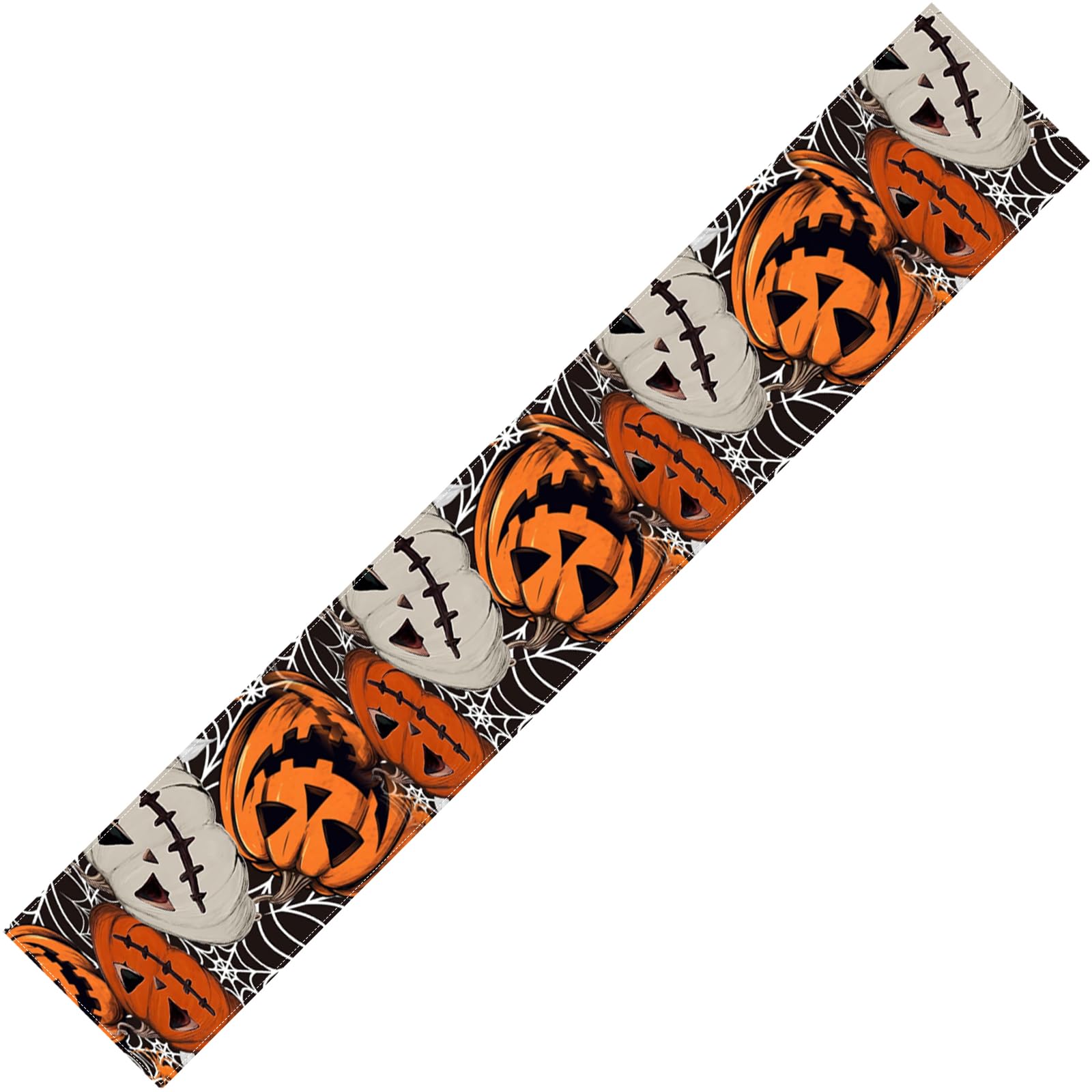 Xjdzineq Horror Party Table Cover Halloweens Decorations Pumpkin Specters Patterns Waterproof Fabric Dining Centerpiece Runner Halloween Party Decorations Halloween Centerpieces for Tables