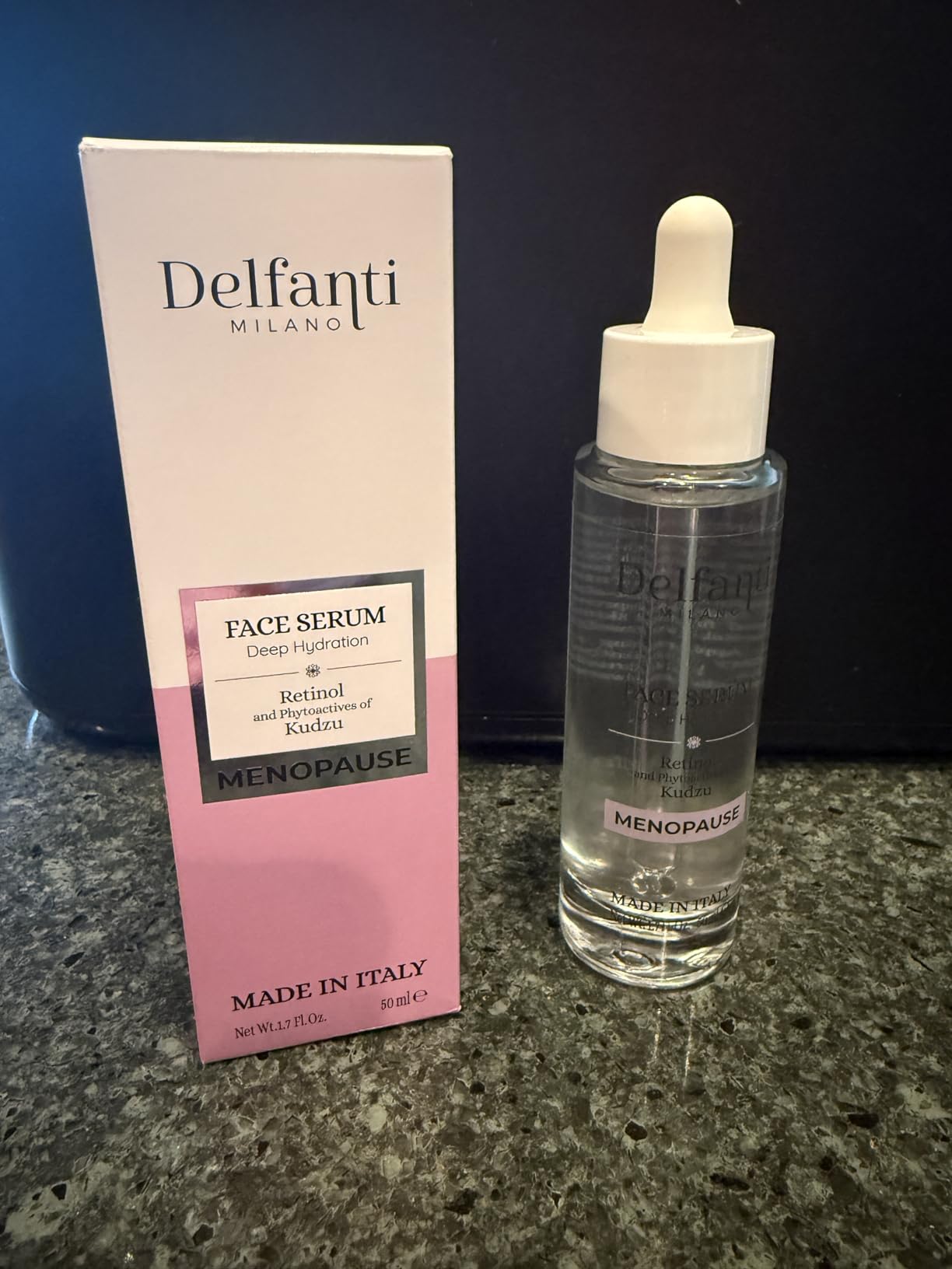 Delfanti-Milano Delfanti Milano • MENOPAUSE • Face Serum • Deep Hydration • Retinol and Phytoactives of KudzuC • Made in Italy • 1.7 oz