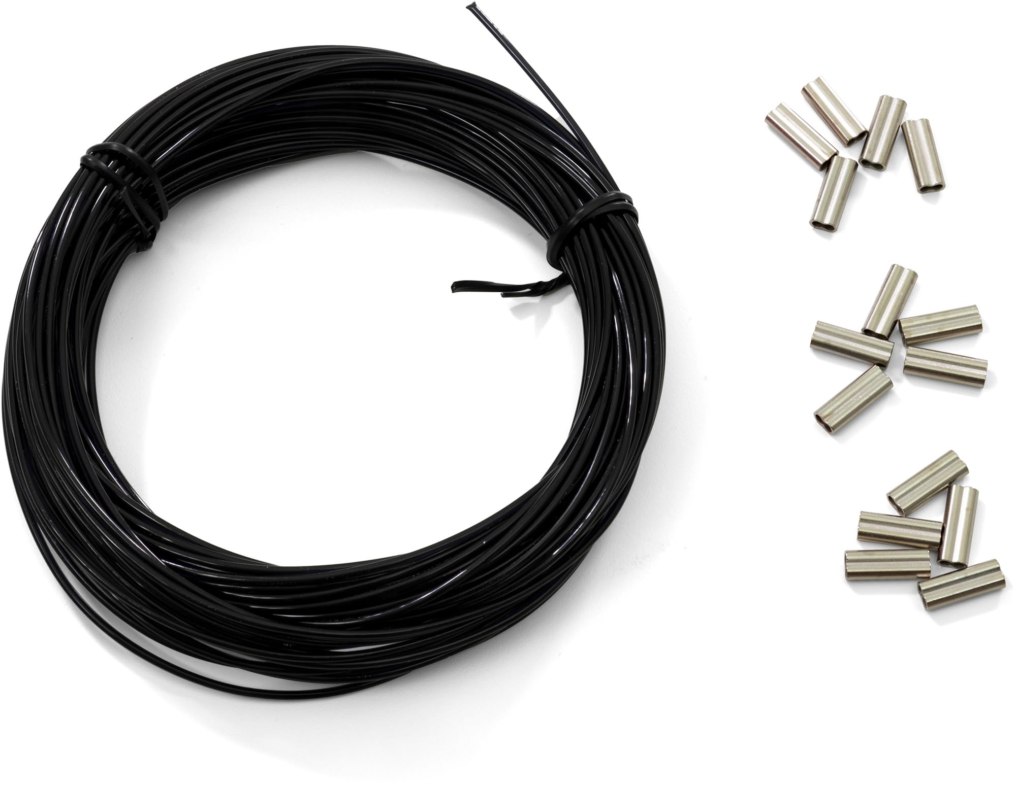 Cressi Multifilament Ø 1.6 mm w/Crimps, Black, 50 ft