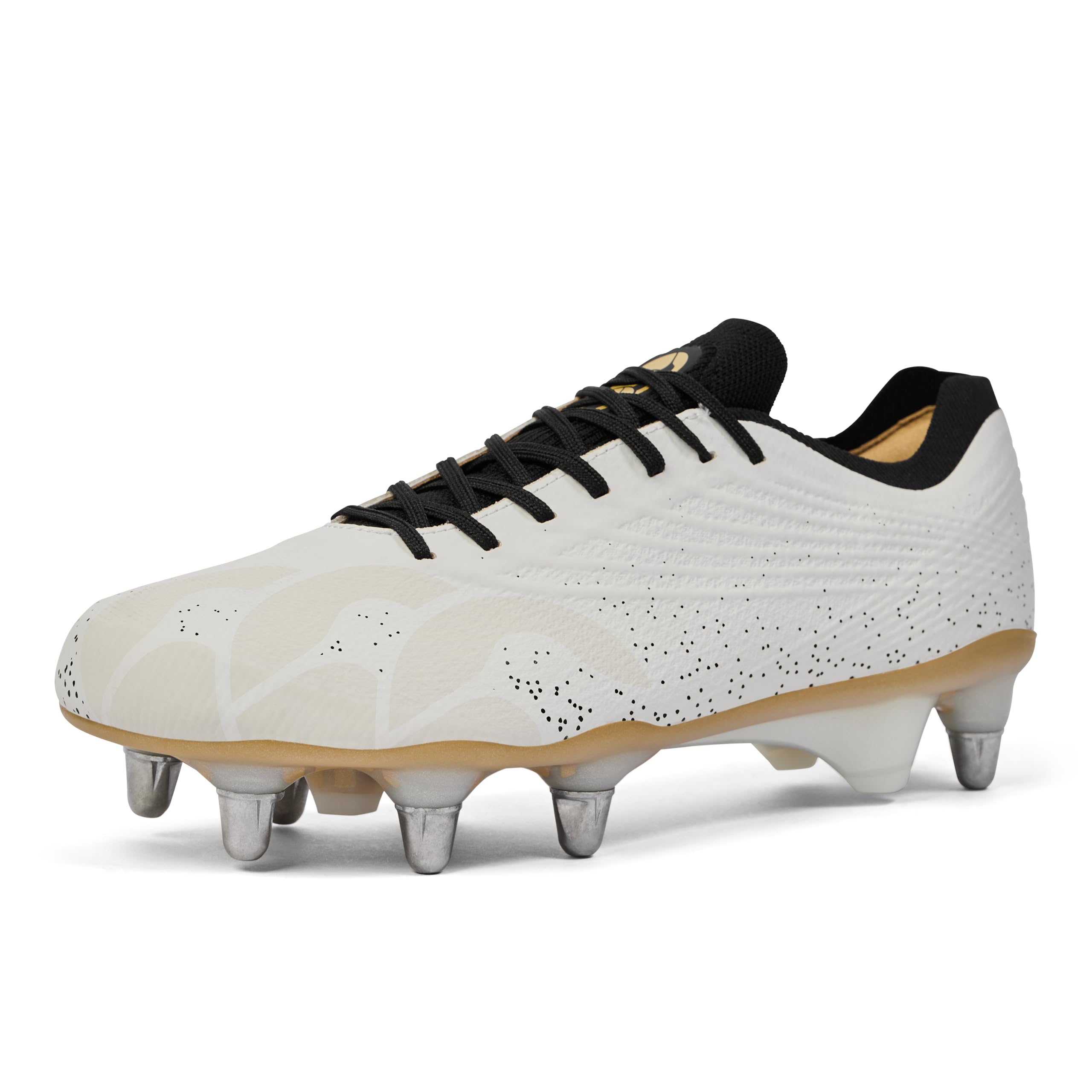 Canterbury Men's White Stampede Groundbreak Elite Soft Ground Rugby Boots in Size 13, Sports Direct