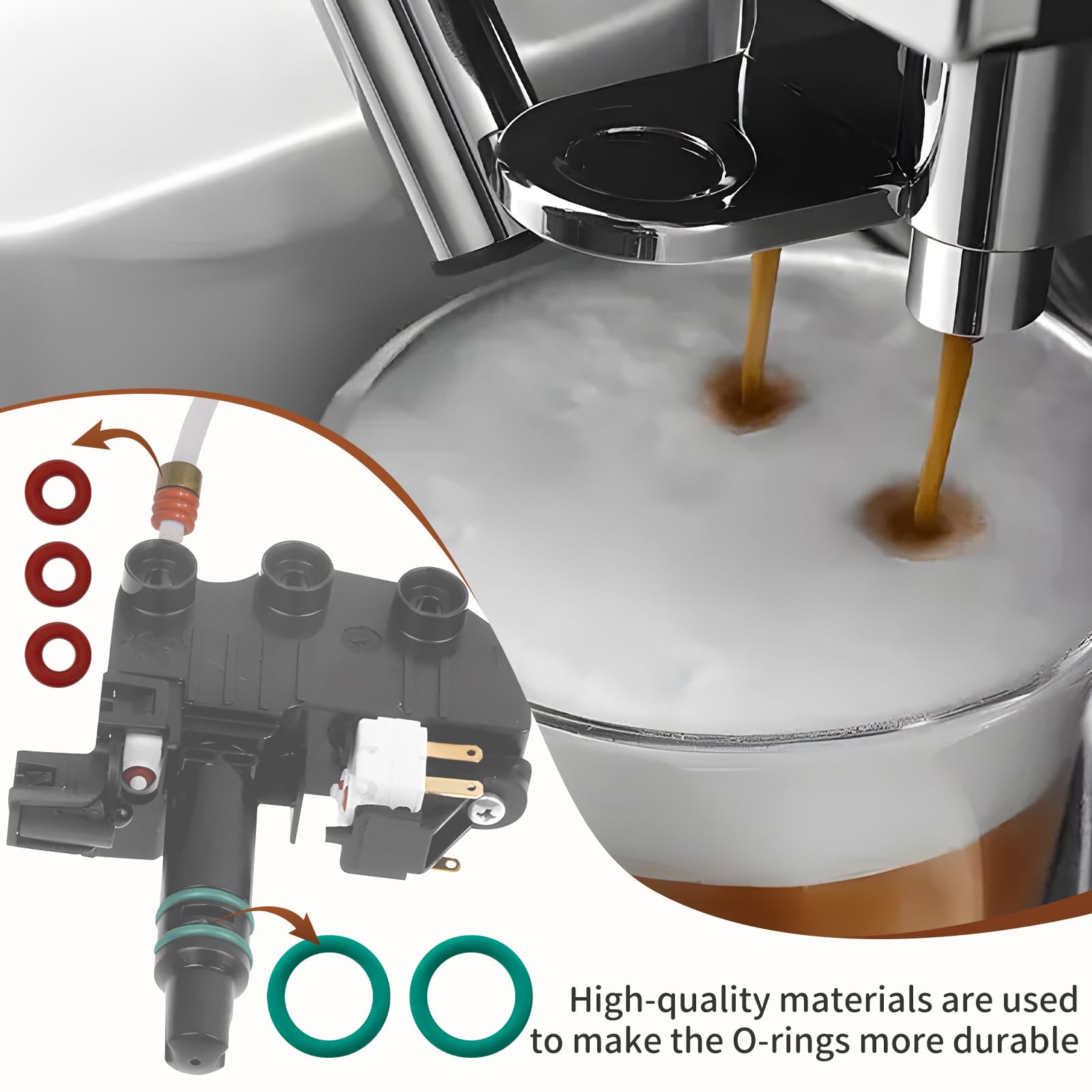 O-Ring Reparatur-Set Für De'Longhi Magnifica ESAM03110S – Behebt Wasseraustritt Bei Kaffeevollautomaten