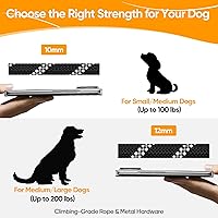 Vista 7 de XiaZ Double Dog Leash for Two Dogs, No Tangle with 360° Swivel & 4 Comfortable Handles, Heavy Duty Dual Dog Leash with Highly Reflective Rope