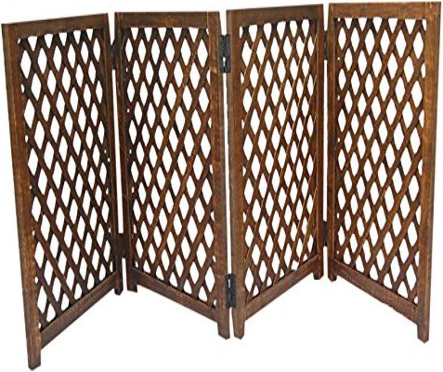 Urnporium 4 panel mango wood folding pet gate strong and durable