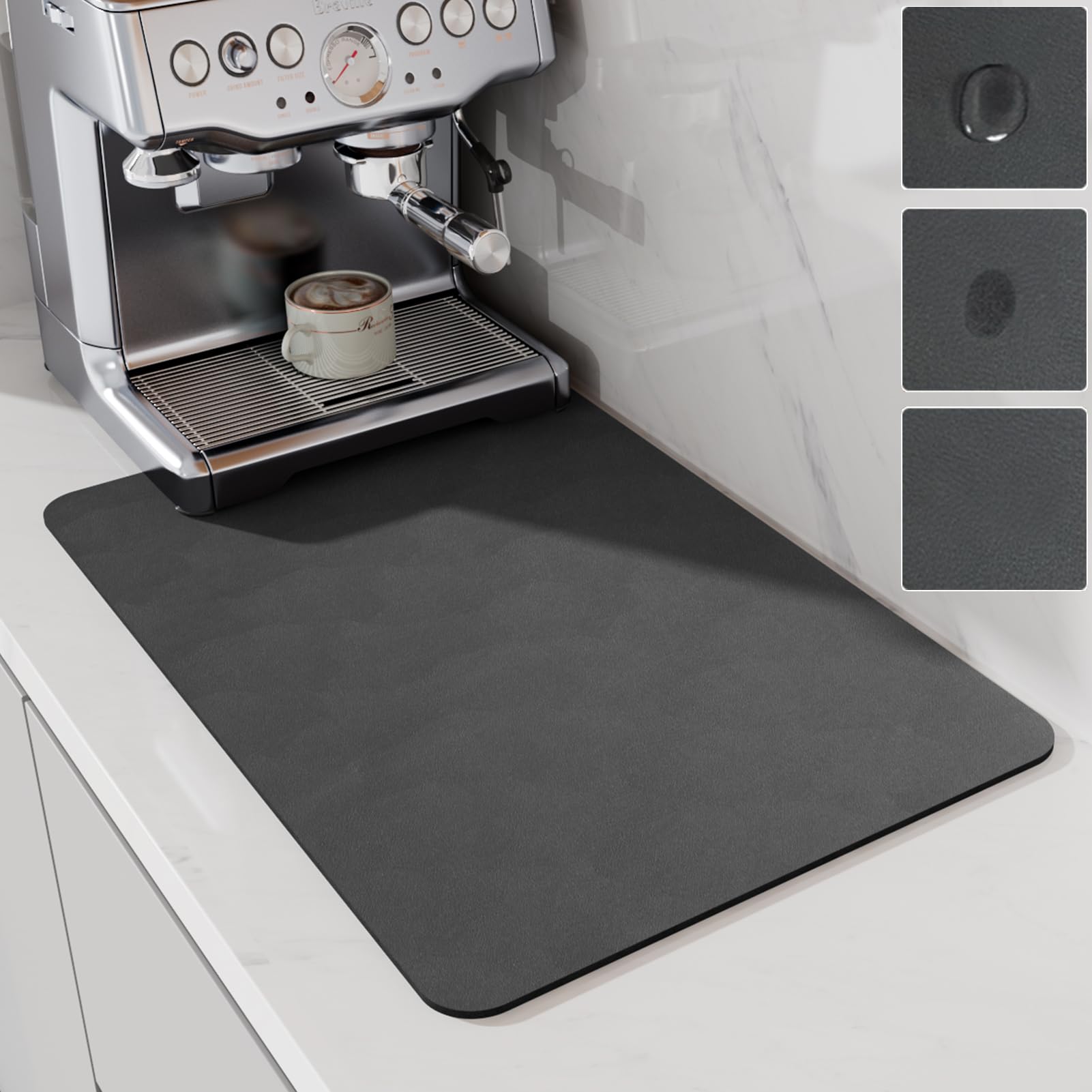 Tapis absorbant pour machine à café LIMNUO contre les taches