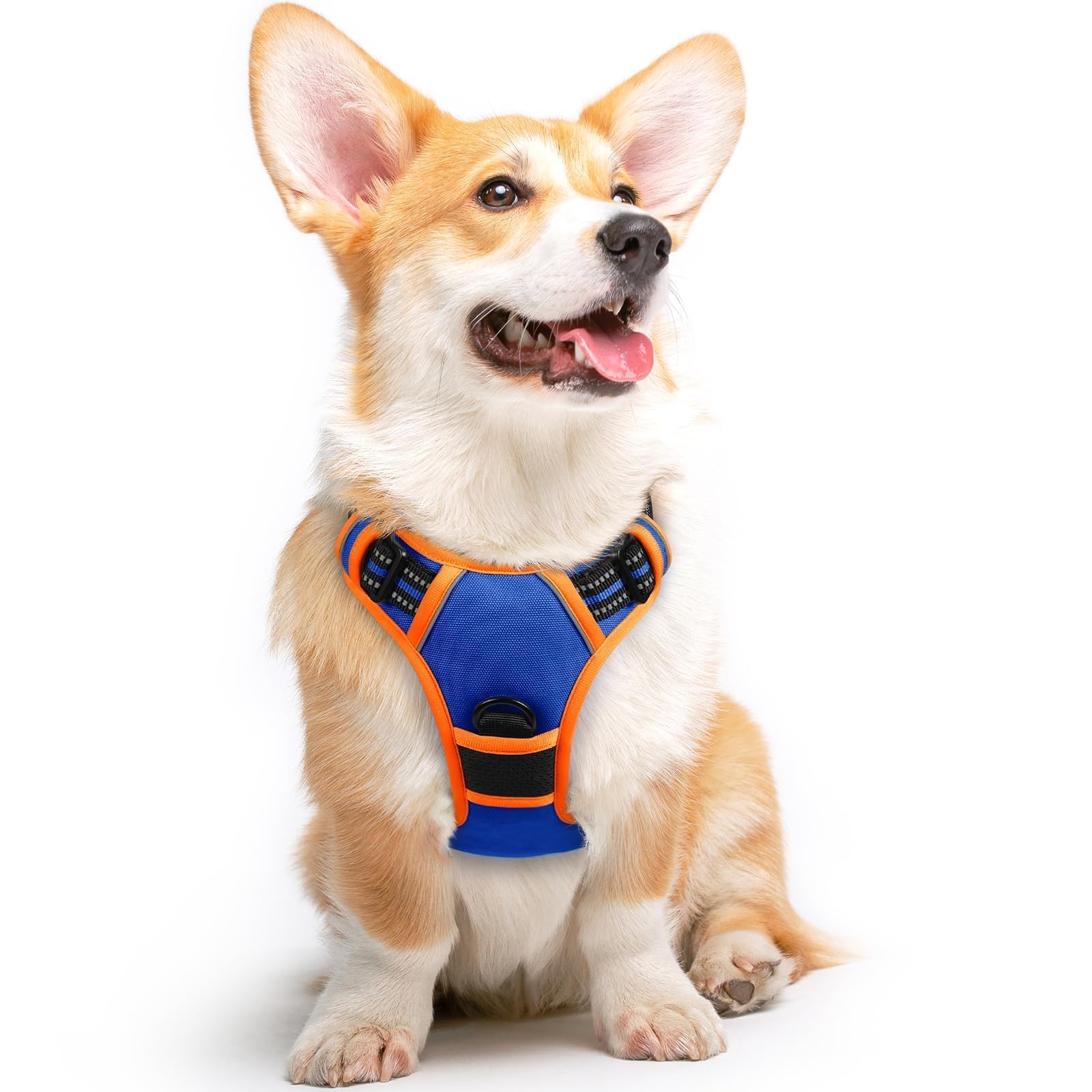 Eagloo Dog Harness for Medium Sized Dogs, No Pull Vest with 2 Leash Clips