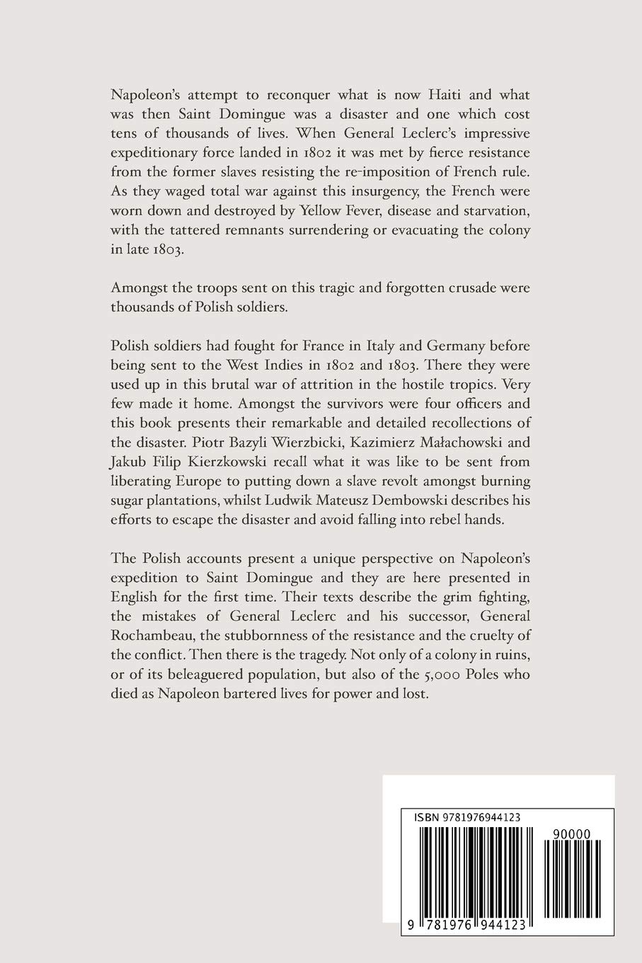 War of Lost Hope: Polish Accounts of the Napoleonic Expedition to Saint Domingue, 1801 to 1804