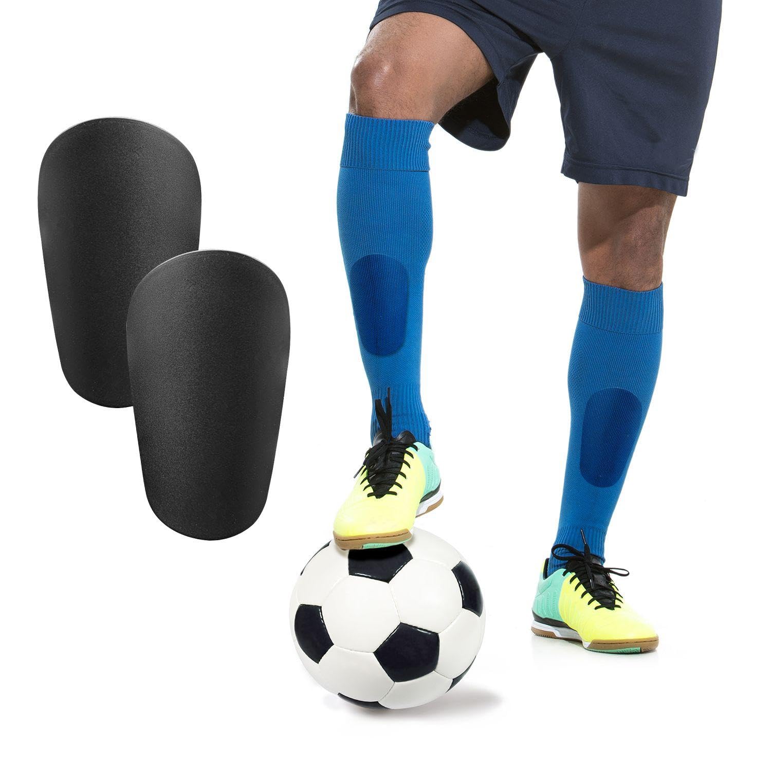 3 Paia di Mini Parastinchi, Parastinchi da Allenamento per Calcio, Mini Parastinchi da Calcio per Bambini, Parastinchi Anticollisione, Parastinchi da Calcio Leggeri E Traspiranti