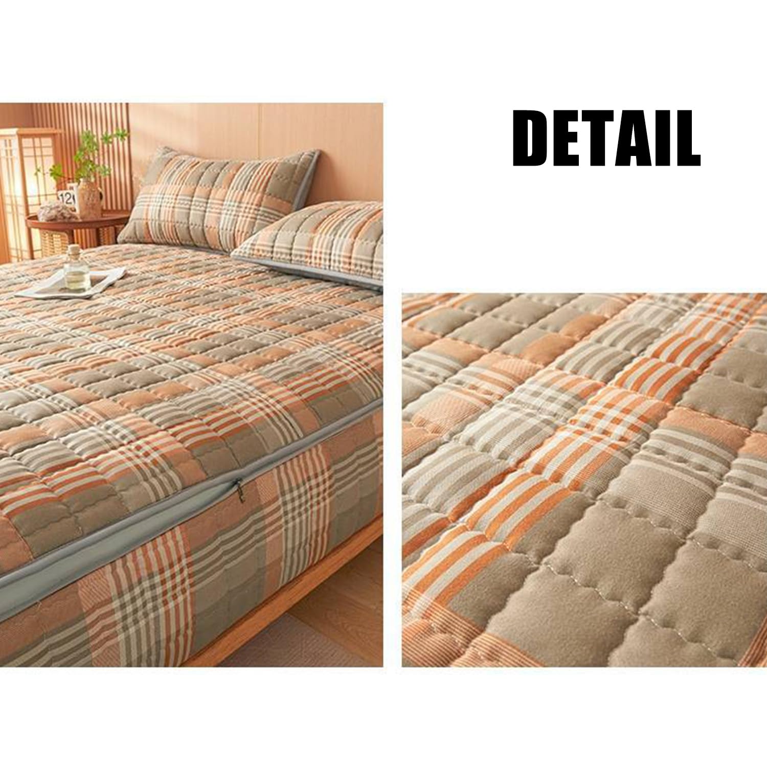 E,180x220+20cm, Housse De Protection pour Matelas Zippé Personnalisable Entièrement Enveloppé Housse De Matelas Housses De Matelas Confortables Housse De Matelas Respirante
