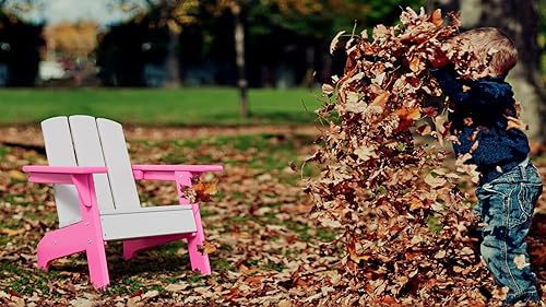 Miniatura 6 de RESINTEAK - Silla Adirondack para niños, sillas de plástico para jugar en interiores y exteriores, juego cómodo para fogata, fogata, patio y