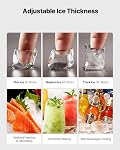 VEVOR Commercial Ice Maker Machine - Head, 550 Lbs/Day Stainless Steel Ice Machine with Scheduled Ice-Making, Self-Cleaning, Adjustable Thickness, Ideal for Restaurant Bar Cafe Hotel - Head Only
