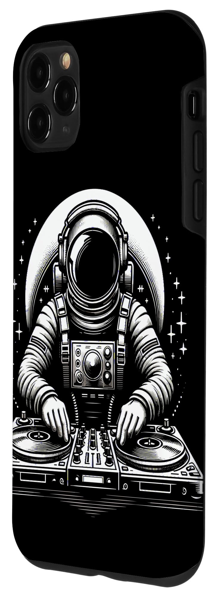 iPhone 11 Pro Max Astronaut DJ Turntable Space Party EDM Electro Music Lover Case - Image 2