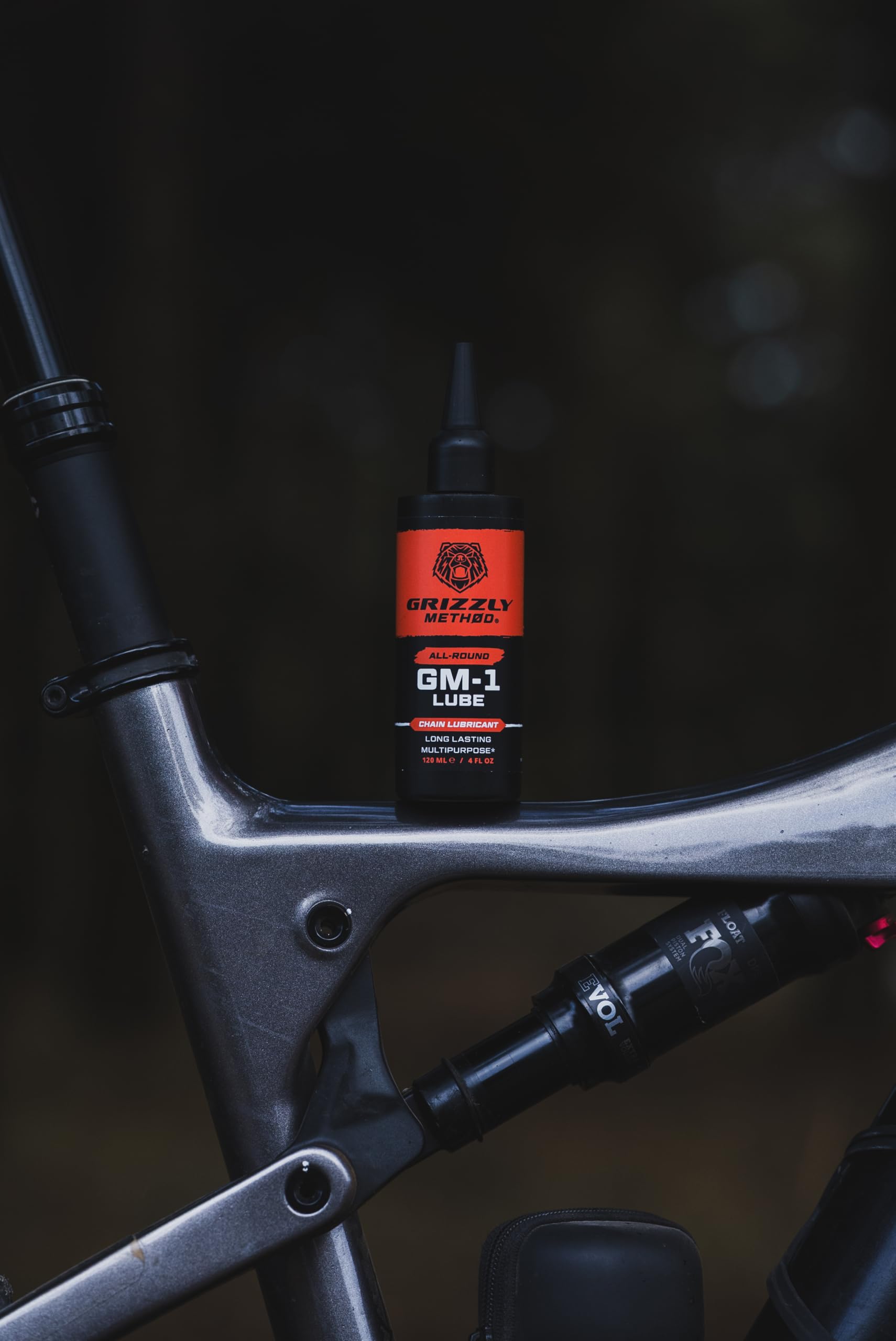 Aceite Sintético Cadena Bicicleta 120ml | Multiusos y Antidesgaste | Grizzly Method GM-1 Lube | Todo Clima y Lluvia | MTB, Carretera y E-Bike