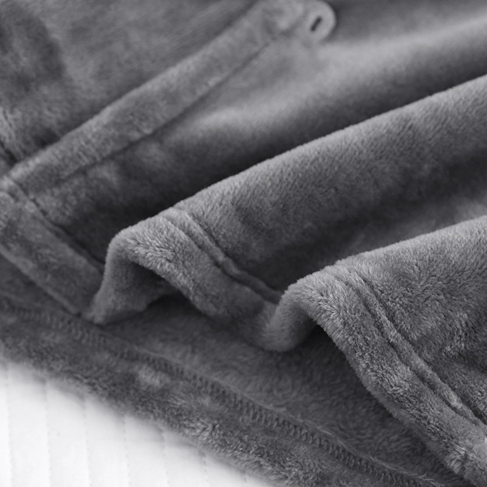 Pigiama da uomo in flanella, set lungo in pile, 2 pezzi, a maniche lunghe, con bottoni e pantaloni da pigiama, morbido, per il tempo libero, comodo e morbido