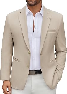 COOFANDY Men's Casual Blazer Regular Fit Lightweight Two Button Sport Coat Suit Jacket