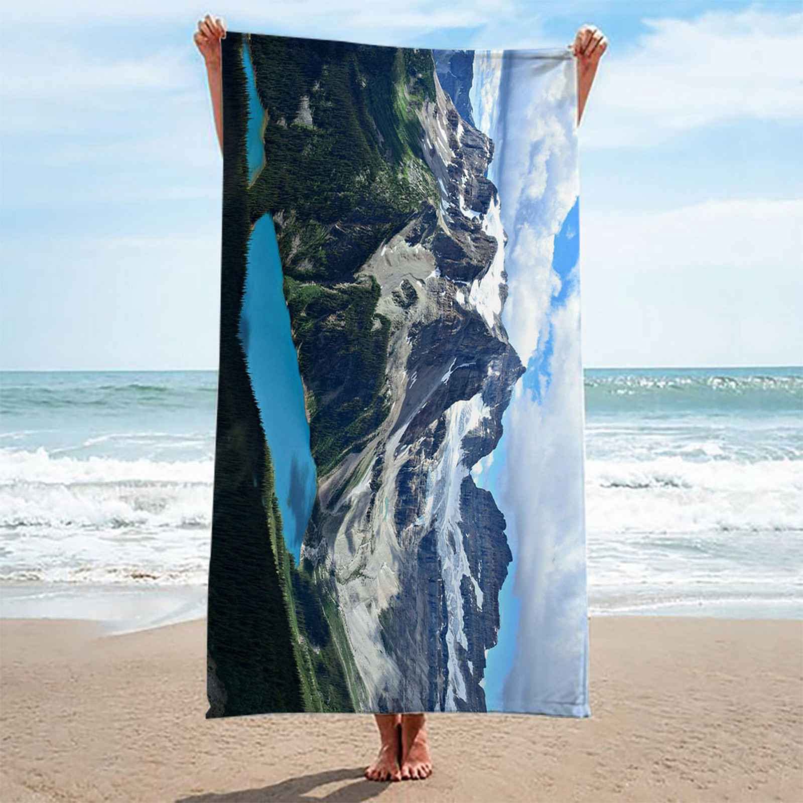 Serviette De Plage 3D Basket 70x140cm - Microfibre Séchage Rapide Sport