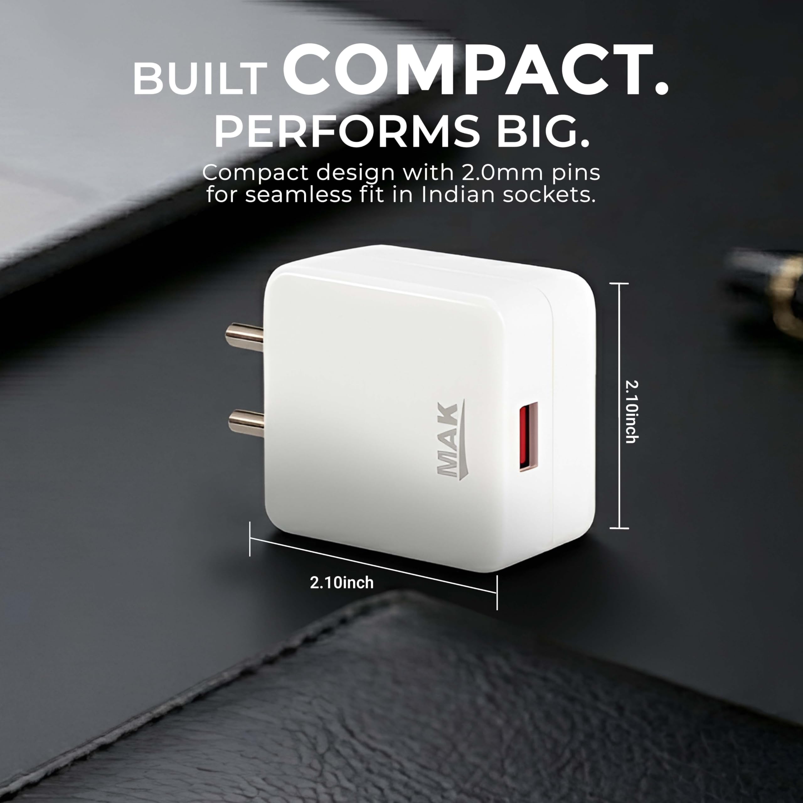 MAK 80W Super Fast Charger with High Speed Rapid Charging Wall Adapter Compatible with Smartphones, Tablets and USB Supported Devices for Fast and Reliable Charging — Amazon image 4