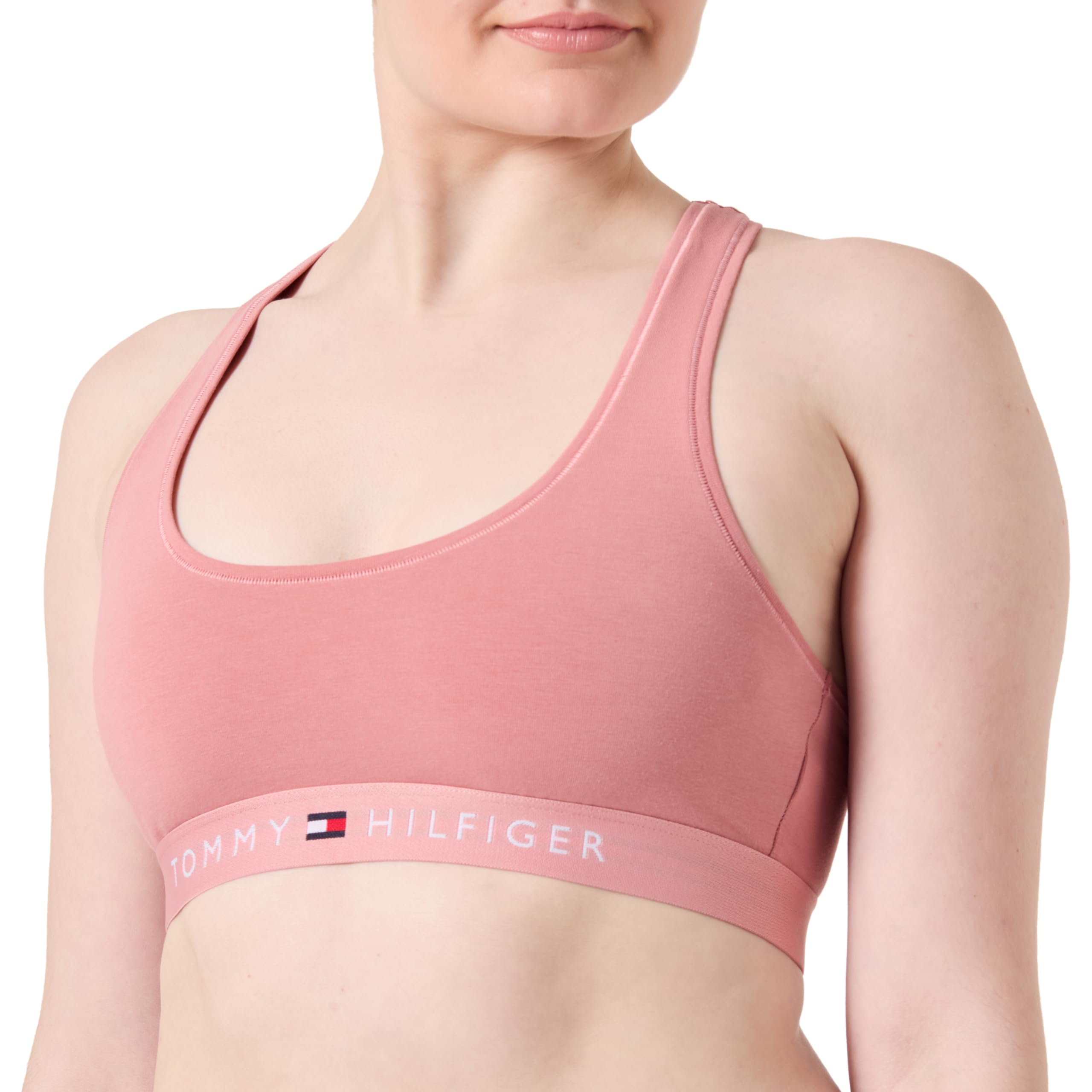 Tommy Hilfiger Women's Unlined Bralette Uw0uw04143 Bras, Pink (Teaberry Blossom), S