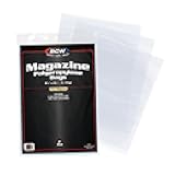 Thick Magazine Bags - 1 Pack of 100 | Acid-Free, Clear Polypropylene Sleeves for Archival-Quality Storage of Collectible Magazines | Protect and Showcase Your Valuable Comic Book Collection