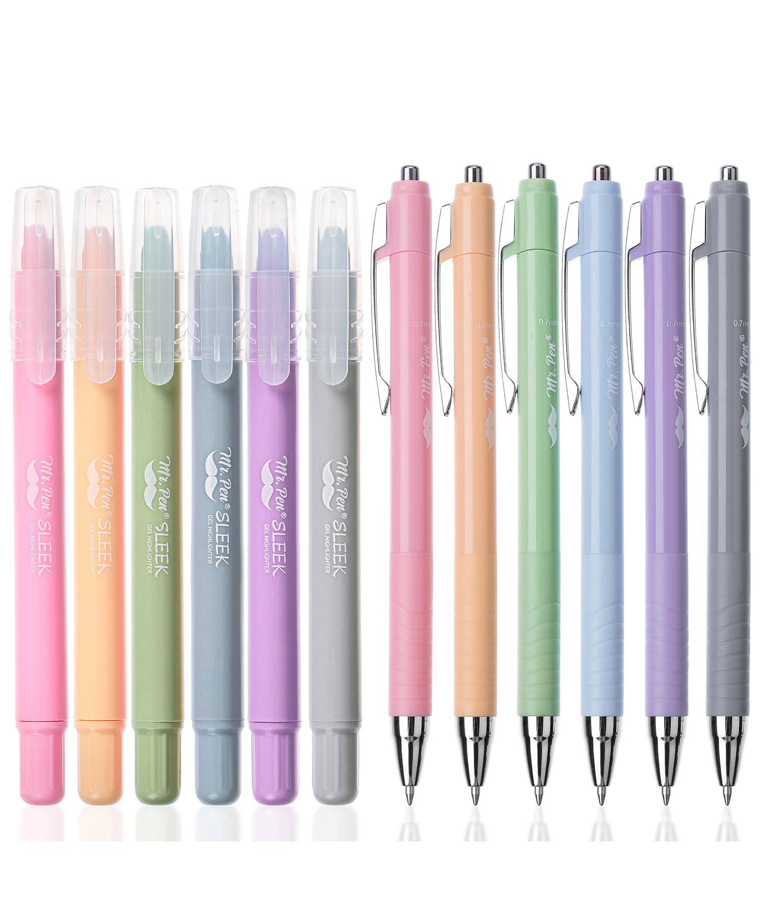 Mr. Pen- Bible Highlighters and Pens No Bleed, 12 Pack, Gel Highlighters, Bible Pens No Bleed Through, Bible Highlighter, Bible Highlighters No Bleed Highlighters for Bibles