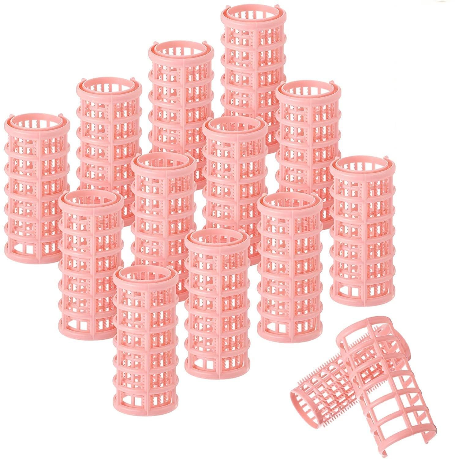 KNAFS COLLECTIONS® 30MM Hair Rollers Plastic Snap on Curlers Roller for Hairdressing Styling for Girls & Women No Heat Wave Hair Curlers for Salon,Home Purpose Multicolor (8PCS) (2.75x1.18 Inch (X-Large))