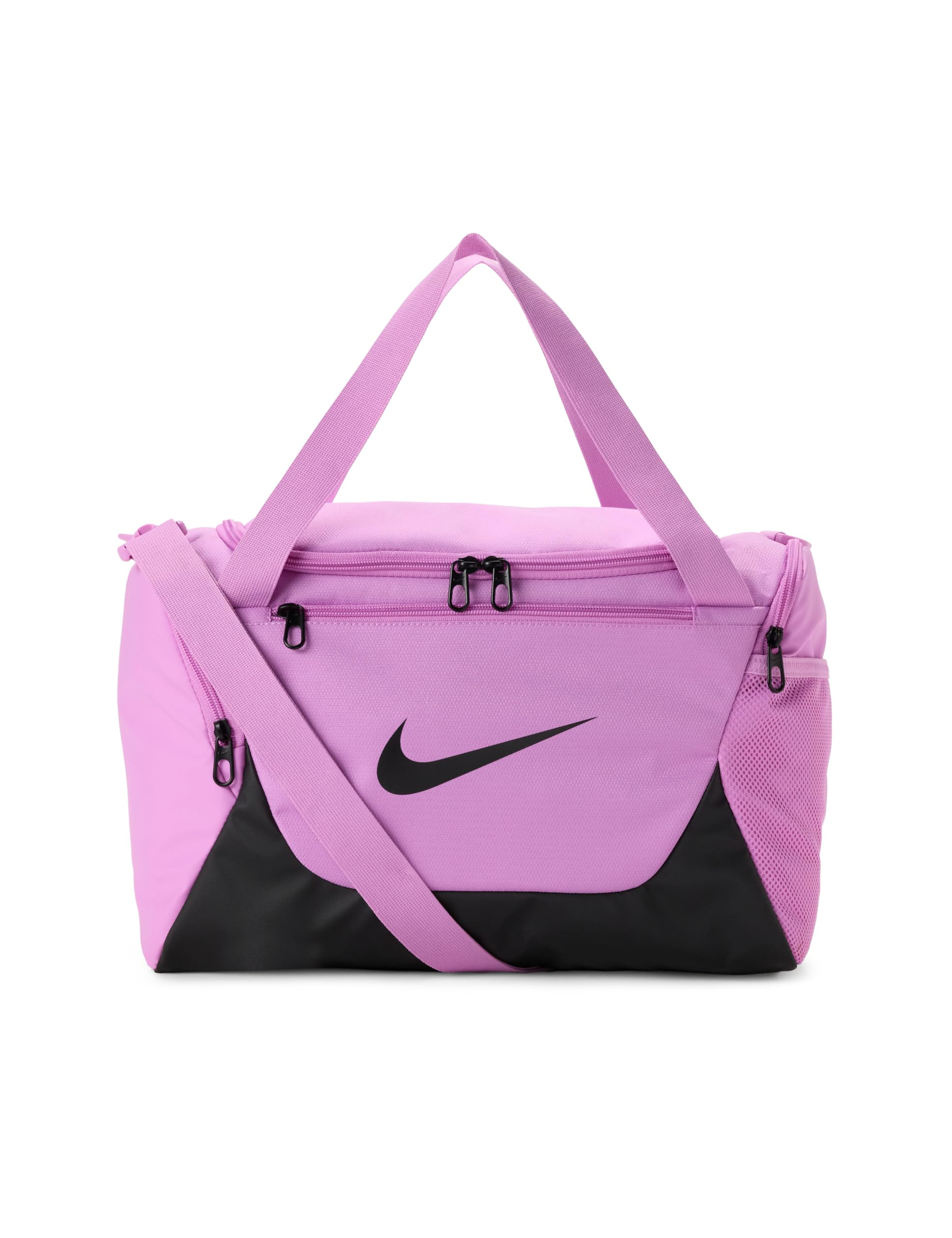 Nike Gameday Brasilia X Unisex Adult Gym Bag (24L, 40L, 60L or 95L) | Men and Women, Light Magenta/Black/Black, Small, Duffel Bag
