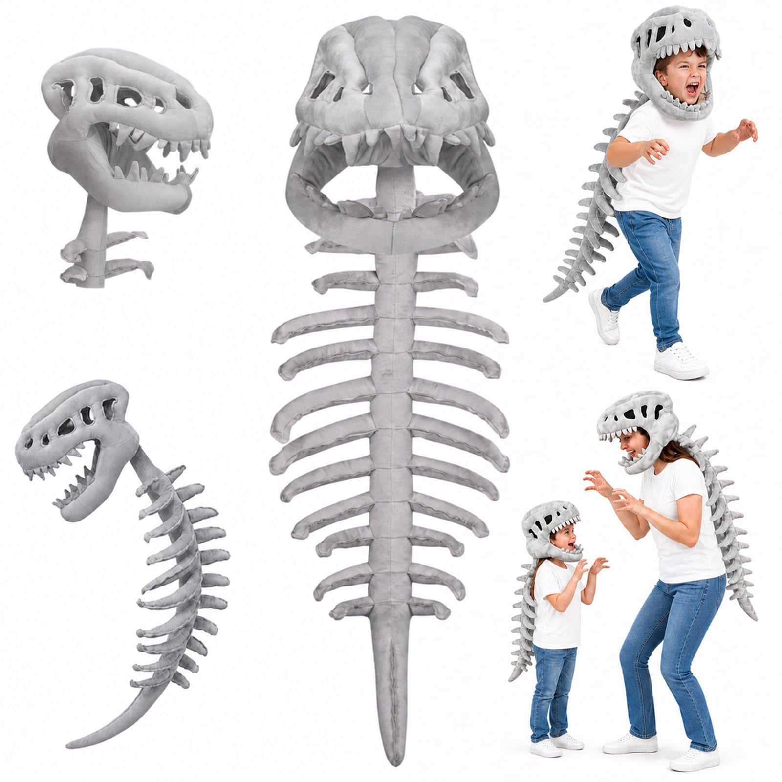 Pipihome Dinosaur Skeleton Halloween Costume, Skeleton Dinosaur Fancy Dress