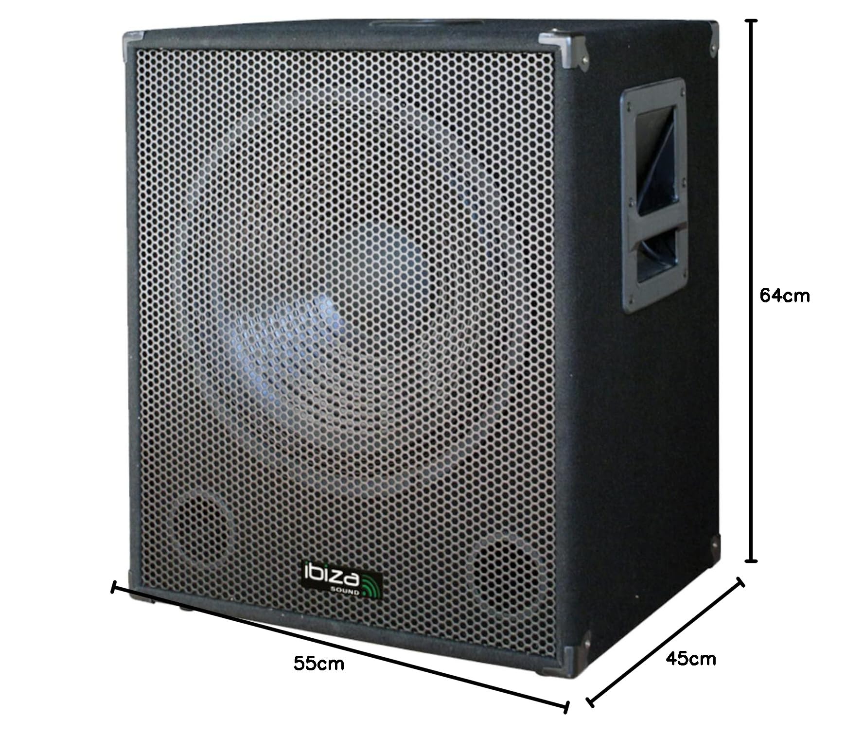 Ibiza Subwoofer 800W 15", 800 W, Nero