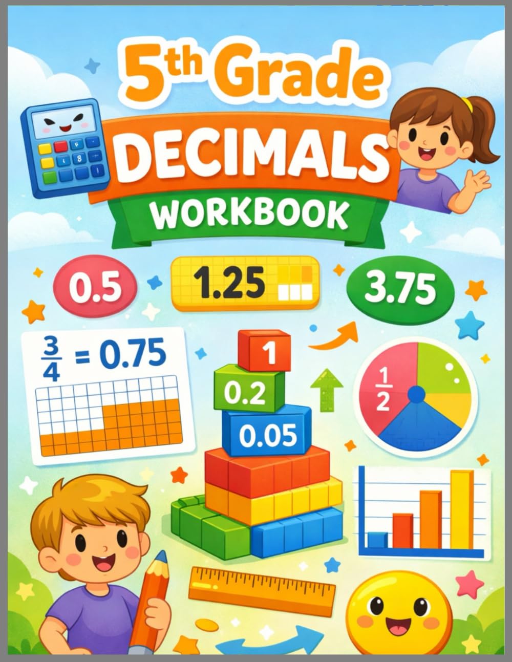 5th Grade Decimals Workbook: Master Decimals with Fun Practice, Word Problems, Step-by-Step Exercises for 5th Grade Math (Elevate Math Mastery: Progressive Drills from Elementary to Middle School)
