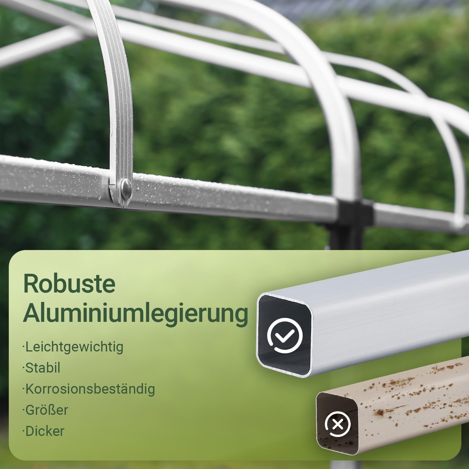 SoBuy Fahrradgarage wetterfest Geräteschuppen für 1-2 Fahrräder Carport Zelt mit UV-Schutz Fahrradschuppen für Regenschutz Terrasse Motorrad Garage Gartenhaus mit Aluminiumrahmen 120x163x176cm KLS11