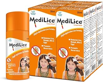 Cream Wash (30 Ml X Pack Of 6 = 180 Ml) - Single Application Lice Formula
