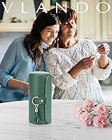 Vista 88 de Vlando Viaggio - Joyero pequeño, caja de almacenamiento para accesorios de viaje A. Gris