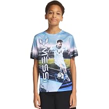 Messi Boys Lifestyle Short Sleeve Top, Loose-fit Shirt with Logo, Comfortable, All-Day Wear