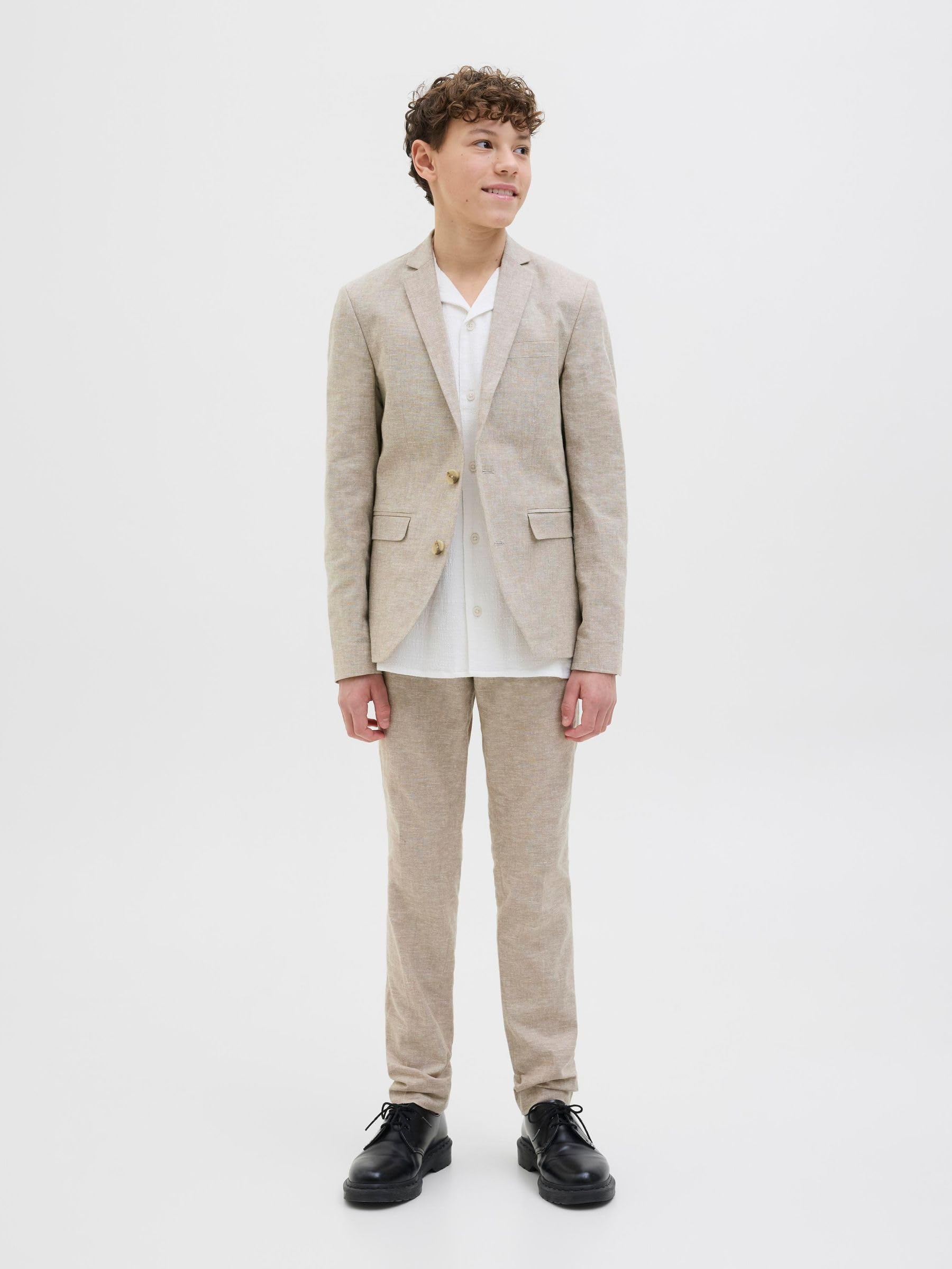 JACK & JONES Pantalone Taglio Classico, Passanti per Cintura e Tasche a Filo.