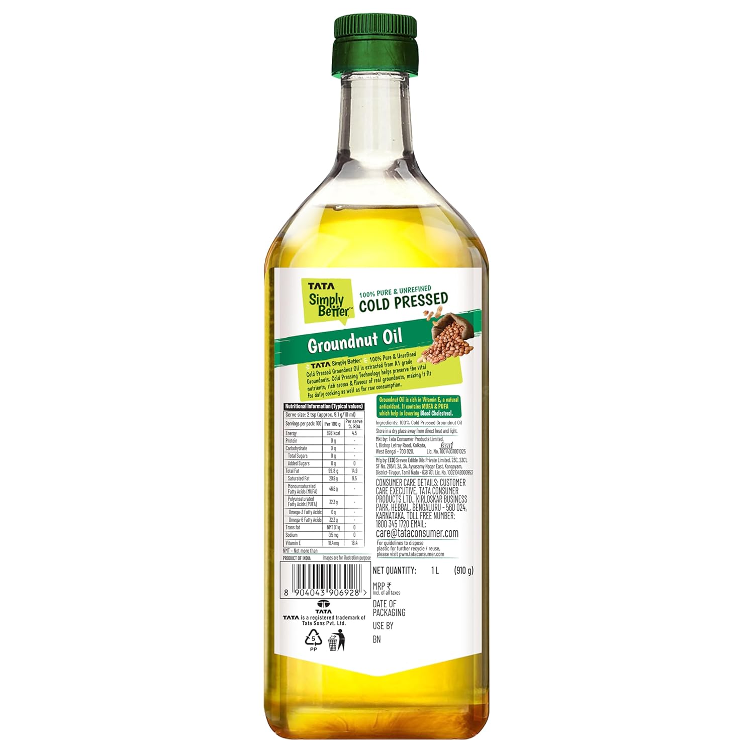 Diwali Sale Tata Simply Better Pure &Amp; Unrefined Cold Pressed Groundnut (Peanut) Oil,Kolhu/Kacchi Ghani/Mara Chekku/Ganuga,Naturally Cholesterol Free,1L,Groundnut Oil Rich Aroma &Amp; Flavour Of Real Groundnuts 9 Diwali Sale Tata Simply Better Pure &Amp; Unrefined Cold Pressed Groundnut (Peanut) Oil,Kolhu/Kacchi Ghani/Mara Chekku/Ganuga,Naturally Cholesterol Free,1L,Groundnut Oil Rich Aroma &Amp; Flavour Of Real Groundnuts