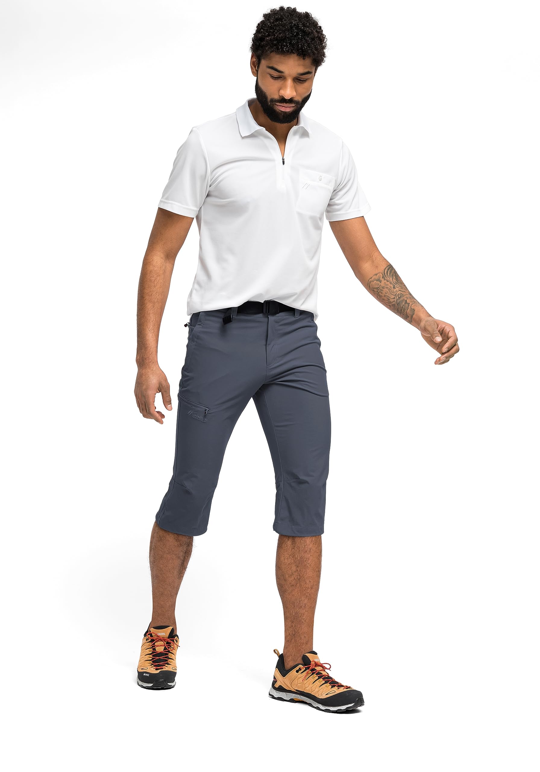 Maier Sports Jennisei, Kurze Herren Wanderhose, Wasserabweisende Wandercapri für Trekking und Hiking, PFC-frei, mSTRETCH pro 4 & Dryprotec