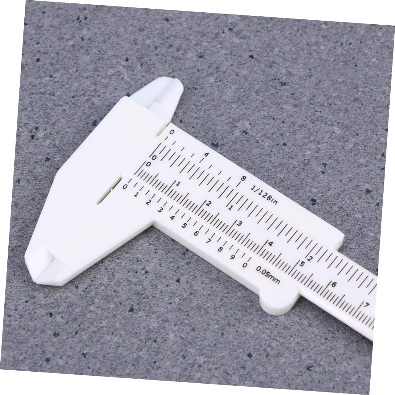 DOITOOL 4pcs Plastic Mini Caliper Vernier Caliper Metric Gauge Pocket Slide Step Depth Portable