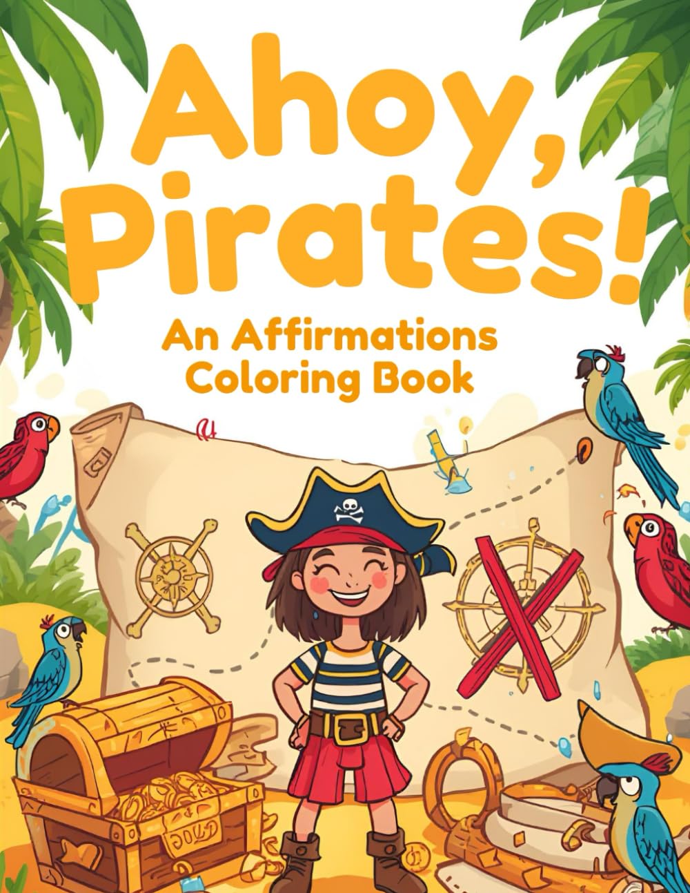 Ahoy, Pirates!: An Affirmations Coloring Book