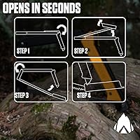 Vista 5 de AGAWA - BOREAL15-Sierra plegable de 15 pulgadas con hoja de sierra multiusos - Equipo de camping para senderismo, pesca, caza, bushcraft y kit