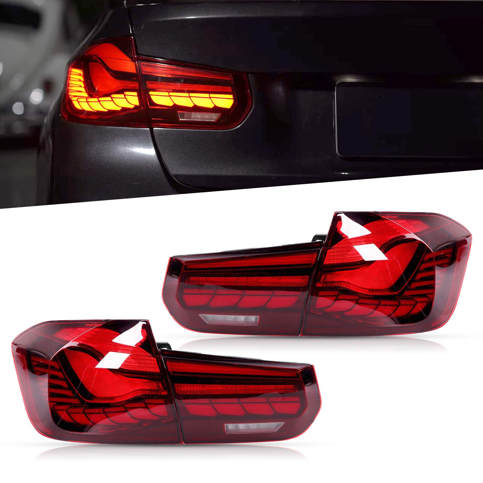 Buy Dynamic Full LED Tail Lights For M4 GTS Design Car LED Taillights