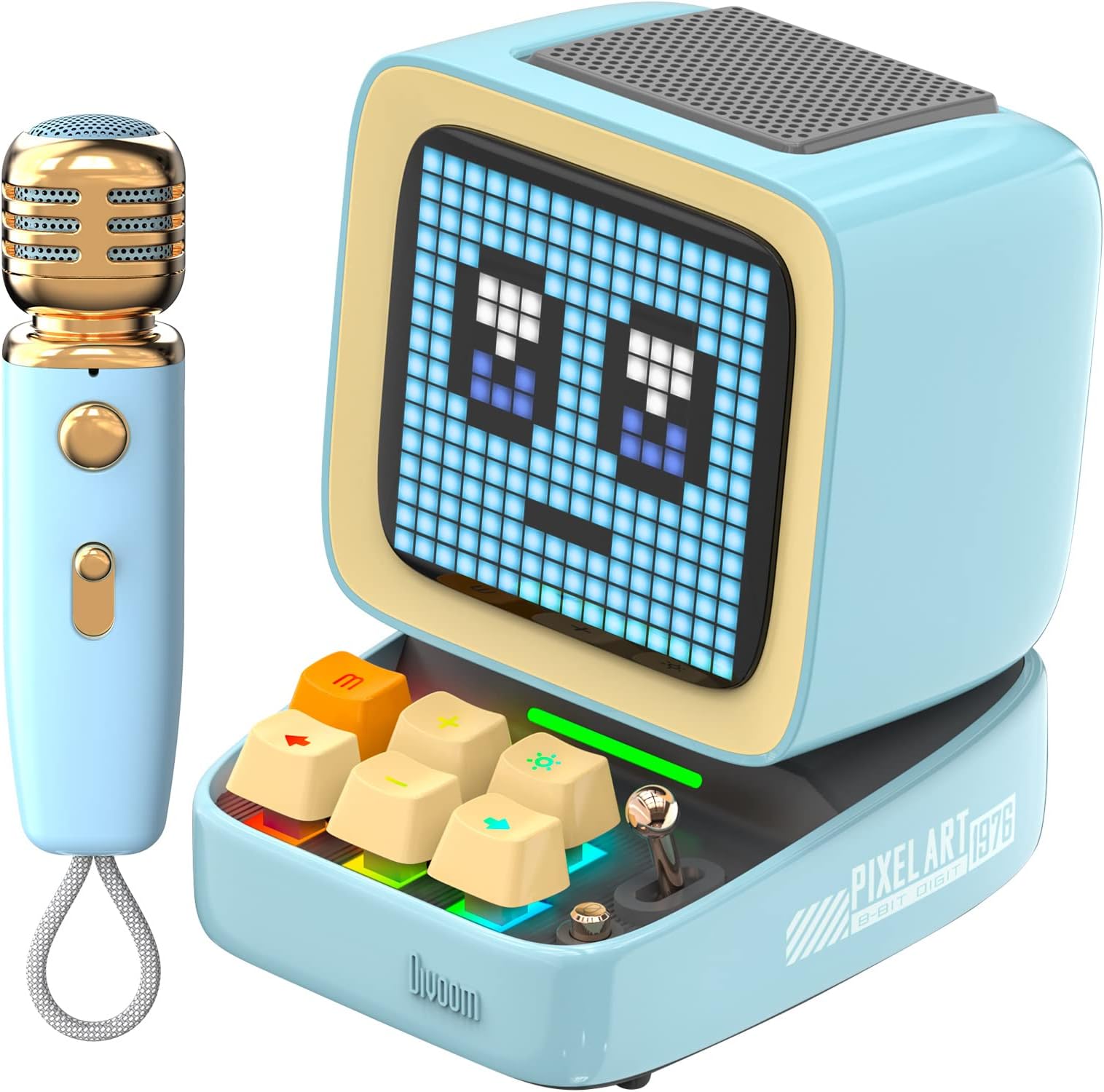 Divoom Ditoo-Mic Retro Pixel Art Game Bluetooth Speaker Microphone Karaoke Function