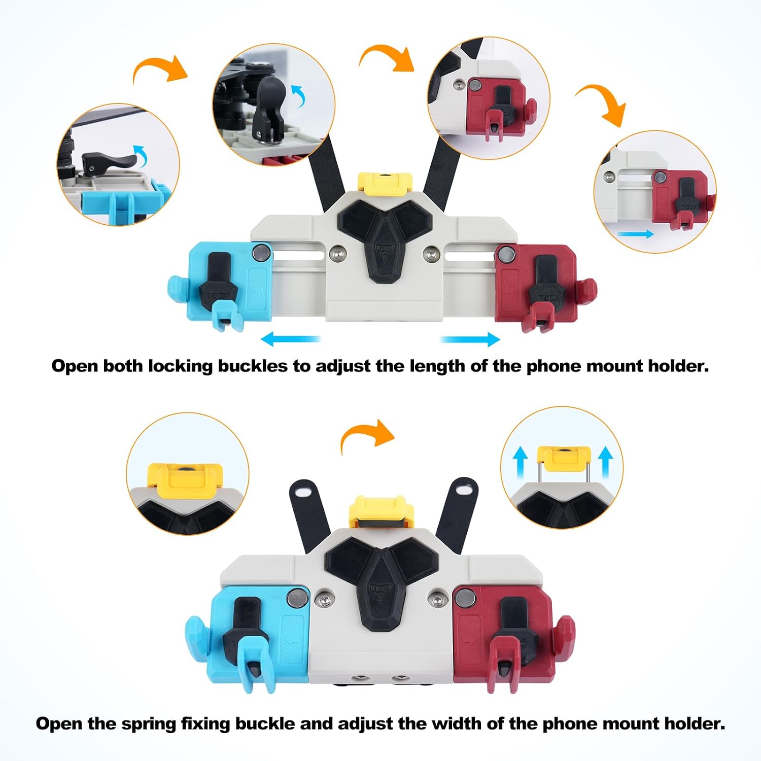 CFMOTO 450SS 400 Special Motorcycle Phone Mount with Vibration Dampener,Heavy Duty Phone Holder for Motorcycle,Anti Slip, Anti Shake, Anti-Theft,Adjustable for 5.4-8.3'' Smartphone