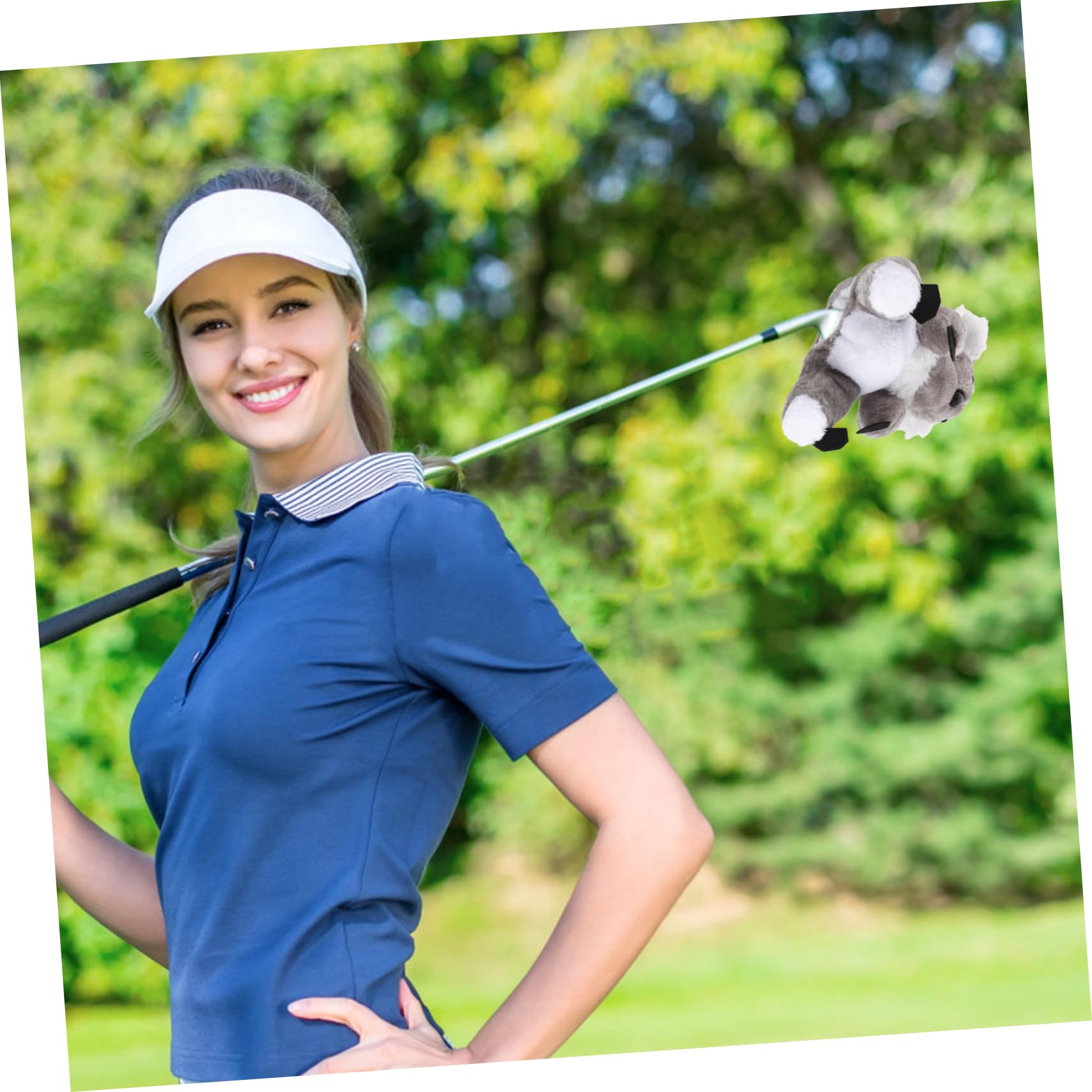 Fundas para Palos De Golf De Peluche Forma De Funda para Driver y Fairway Accesorio Divertido para Golf Practice Range