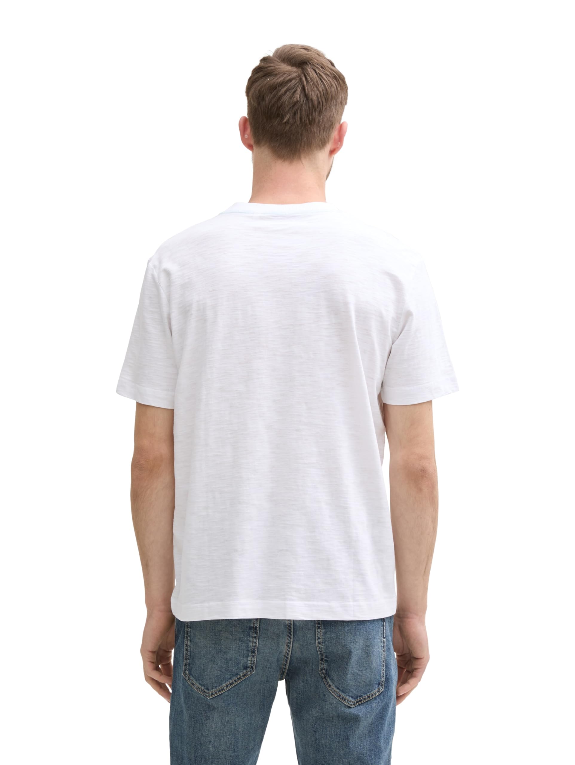 TOM TAILOR Henley T-Shirt aus Baumwolle, dark bottle green, M – Ansicht 2