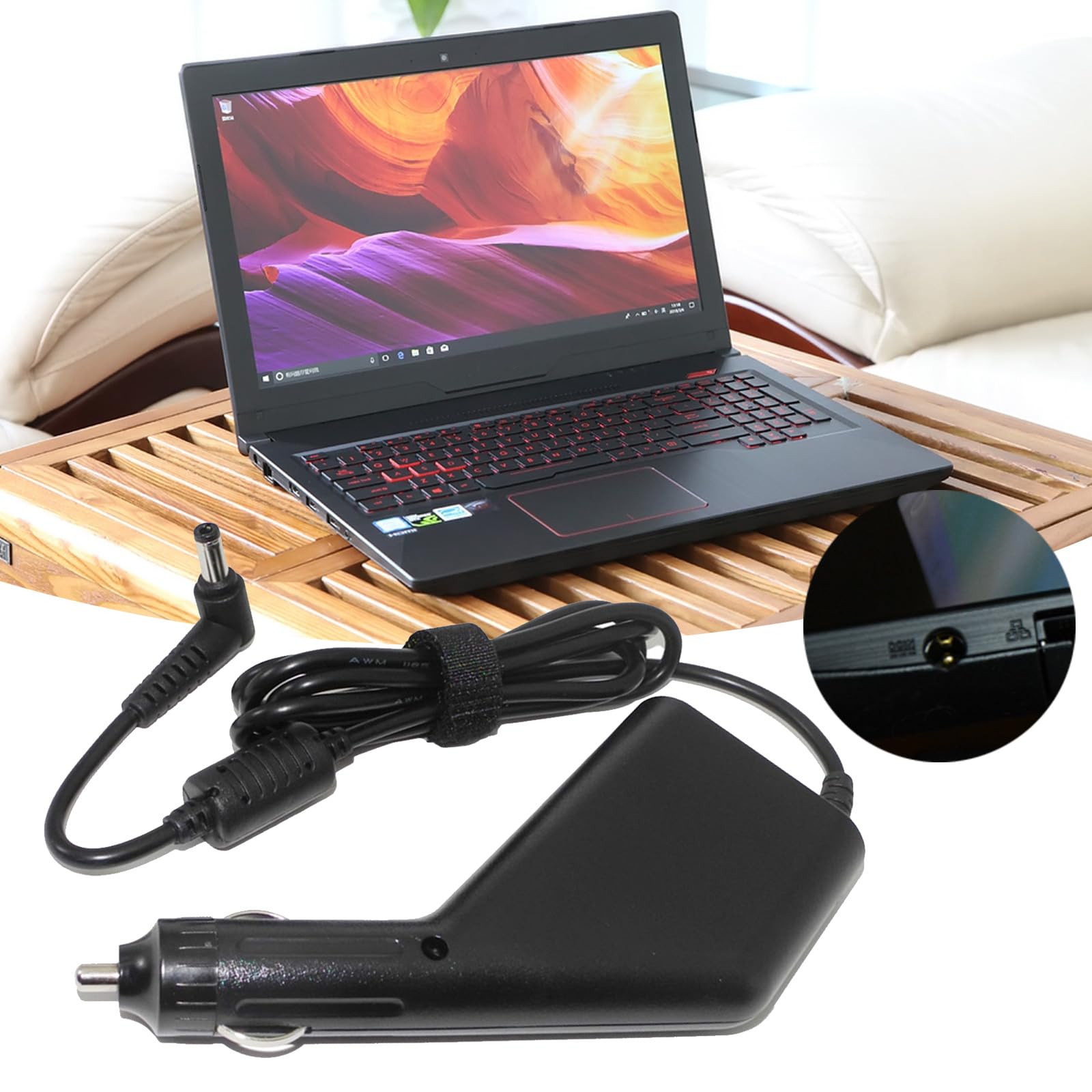 Caricatore dell'automobile del computer portatile di 19V 6.32A 120W per i computer portatili FX50J FX63V stabile e sicuro alimentazione di alimentazione