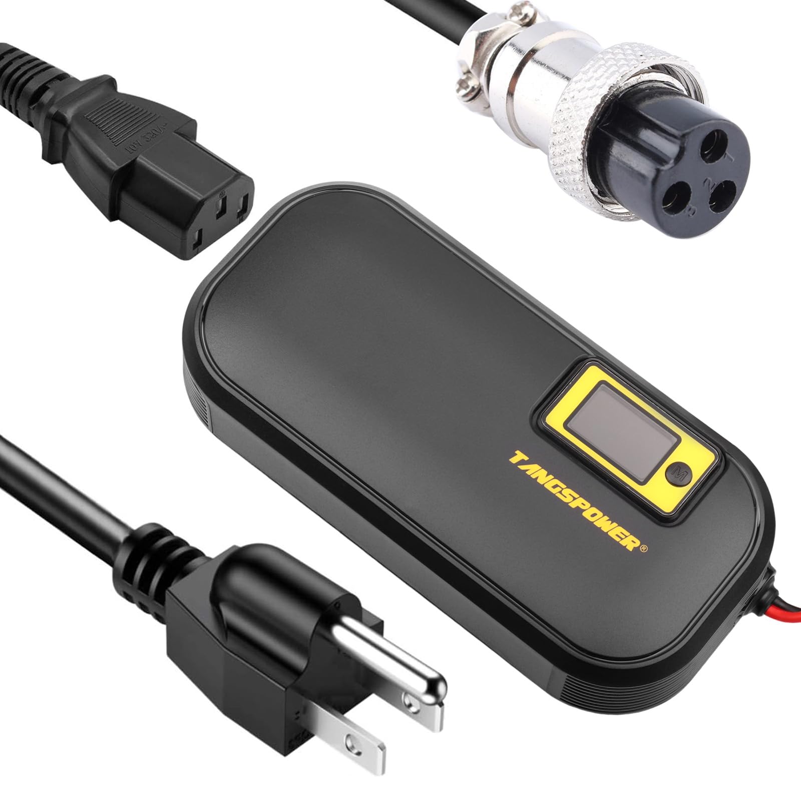 48V Charger 54.6V 2-12A Adjustment Current Smart Charger Used for 13S 48V 17Ah 20Ah 14AH 23AH Li-ion Battery High Power (Circular Aviation Connector 16mm)