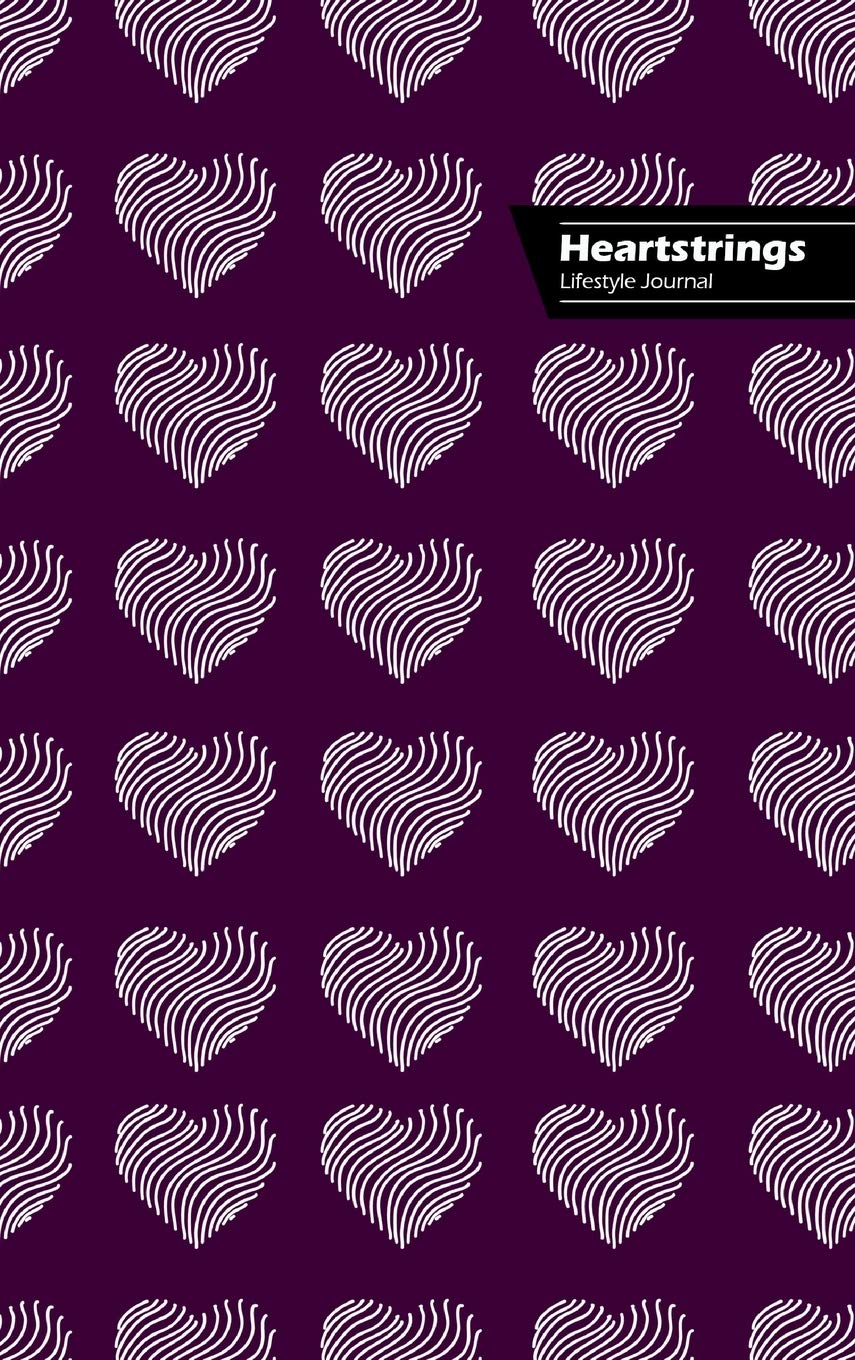 Heartstrings Lifestyle Journal, Blank Notebook, Dotted Lines, 288 Pages, Wide Ruled, 6" x 9" (A5) Hardcover (Purple)