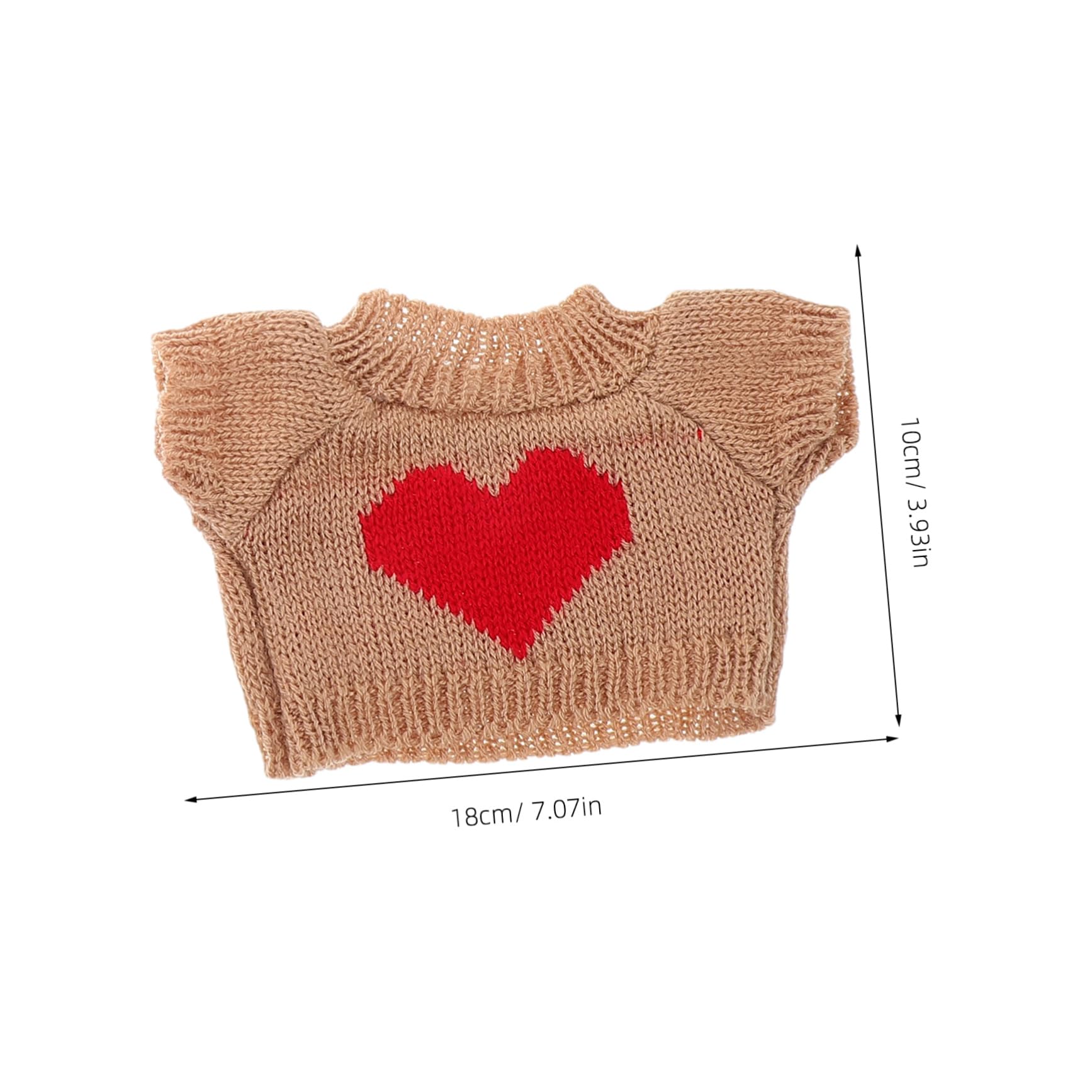 SUPVOX 4pcs Soft Stuffed Bear Outfits Cute Doll Clothing Set Decorative Bear Costumes Small Animal Dressing and Girls Collectors