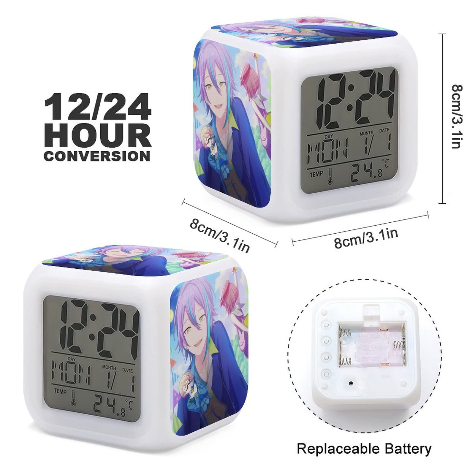 プロセカ 目指し時計 Amazon.co.jp: プロジェクトセカイ 桐谷 遥 目覚まし時計 LED