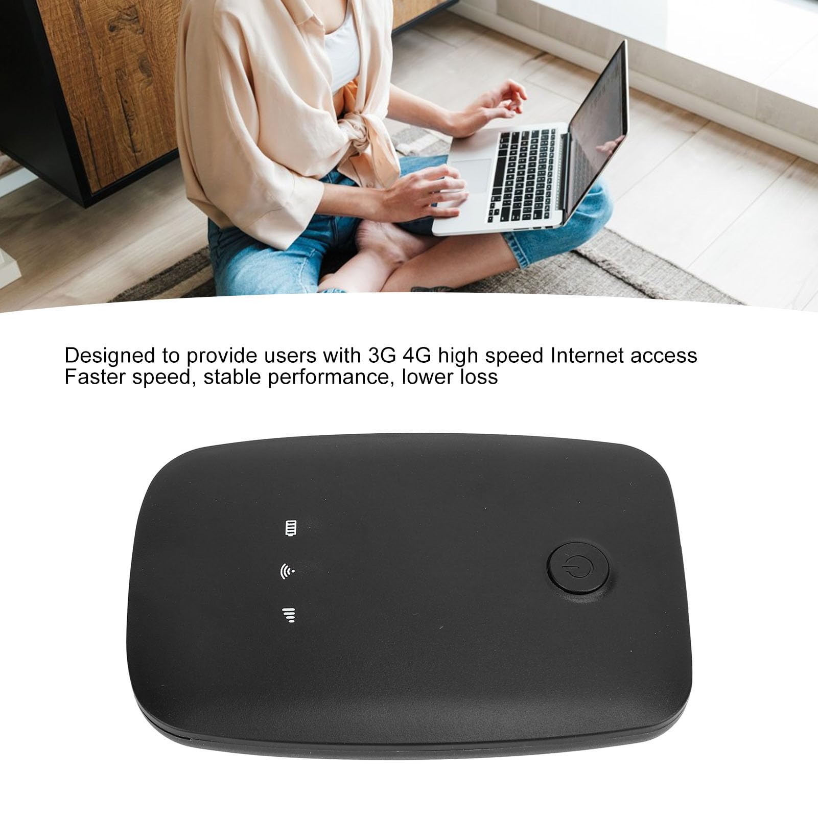 Schimer Router Portatile Hotspot Mobile 4G LTE 150Mbps per Viaggi in Campeggio con Schermo LED Intelligente 2100mAh